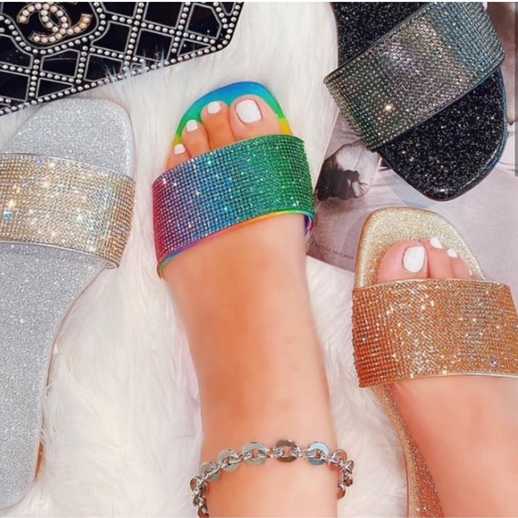 ❤️Anna Multicolored-rhinestoned sandal - Picture 3 of 5